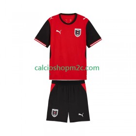 Austria Bambino Maglia Prima World Cup 2026 Manica Corta